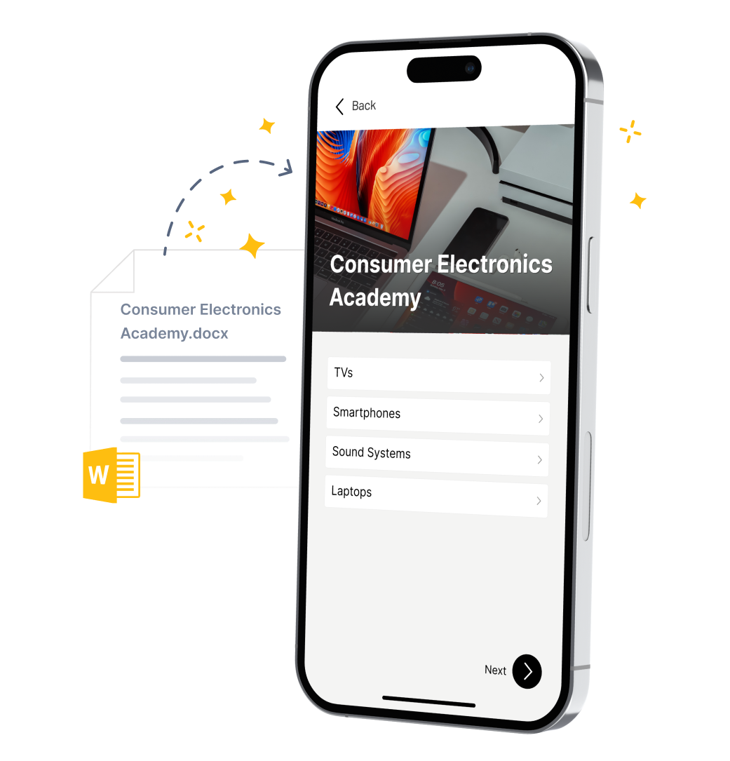 Two smartphones showcasing the Coach app